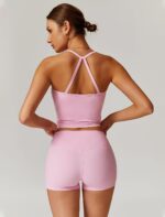 QBGJTD Two Piece Workout Sets For Women Tank Top Matching High Waist Booty Lifti... - Image 4