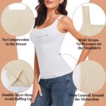 EUYZOU Women's Tummy Control Shapewear Tank Tops Seamless Square Neck Compressio... - Image 5
