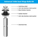 Hibbent 2 PCS Universal Toilet Seat Bolts Kit, Heavy Duty Stainless Steel Toilet... - Image 5