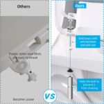 Hibbent 2 PCS Universal Toilet Seat Bolts Kit, Heavy Duty Stainless Steel Toilet... - Image 6