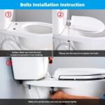 Hibbent 2 PCS Universal Toilet Seat Bolts Kit, Heavy Duty Stainless Steel Toilet... - Image 7