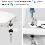 Hibbent 2 PCS Universal Toilet Seat Bolts Kit, Heavy Duty Stainless Steel Toilet... - Image 9
