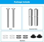 Hibbent 2 PCS Universal Toilet Seat Bolts Kit, Heavy Duty Stainless Steel Toilet... - Image 10