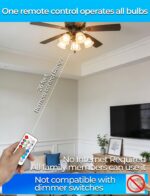 ILC RGB LED Light Bulb, Color Changing Light Bulb, 40W Equivalent, 450LM, 2700K ... - Image 9
