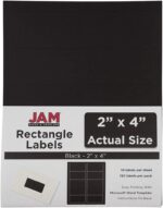 JAM PAPER Shipping Address Labels - Standard Mailing - 2 x 4 - Black - 120/Pack - Image 9