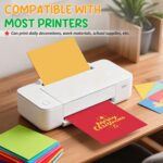 8.5" X 11" Colored Cardstock, 25 Colored Construction Paper | 180gsm/65lb Cardst... - Image 5