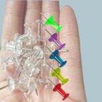 200pcs Push Pins,Clear Multiple Colors Push Pins, Bulletin Board Thumb Tacks for... - Image 6