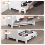 HOOBRO Dog Feeding Station with Storage and Hooks, Dog Food Storage Cabinet with... - Image 8