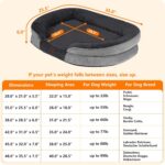 Dwanton Orthopedic Dog Bed for Medium Dogs with Gel Memory Foam, Waterproof Dog ... - Image 5