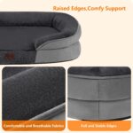 Dwanton Orthopedic Dog Bed for Medium Dogs with Gel Memory Foam, Waterproof Dog ... - Image 6