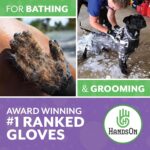 H HandsOn Pet Grooming Gloves - Patented #1 Ranked, Award Winning Shedding, Bath... - Image 5