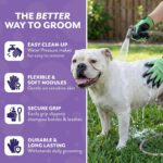 H HandsOn Pet Grooming Gloves - Patented #1 Ranked, Award Winning Shedding, Bath... - Image 6