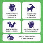 H HandsOn Pet Grooming Gloves - Patented #1 Ranked, Award Winning Shedding, Bath... - Image 8