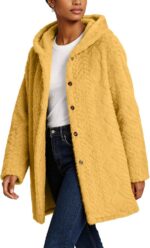 GOHRSHA Womens Fuzzy Sherpa Jacket Fashion Casual Long Sleeve Open Front Button ... - Image 6