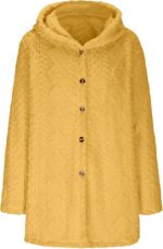 GOHRSHA Womens Fuzzy Sherpa Jacket Fashion Casual Long Sleeve Open Front Button ... - Image 7