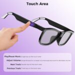 AI Smart Glasses Color-Change Lens,Translation Glasses with 164 Languages, Music... - Image 8