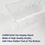 CHENYAOAI Hat Organizer for Baseball Caps, 2 Pcs No Install Acrylic Hat Stand fo... - Image 5
