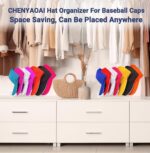 CHENYAOAI Hat Organizer for Baseball Caps, 2 Pcs No Install Acrylic Hat Stand fo... - Image 7