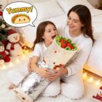 SeaRoomy Burrito Tortilla Blanket, Funny Food Throw Blanket, Round 47inches | Wh... - Image 5