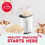 Dash Fresh Pop Popcorn Maker, 16-Cup Hot Air Popper, White | Electric Popcorn Ma... - Image 3