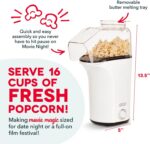 Dash Fresh Pop Popcorn Maker, 16-Cup Hot Air Popper, White | Electric Popcorn Ma... - Image 4