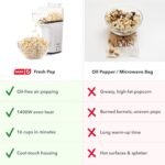 Dash Fresh Pop Popcorn Maker, 16-Cup Hot Air Popper, White | Electric Popcorn Ma... - Image 7