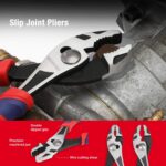 WORKPRO Pliers Set, 5-Piece Premium Cr-V Pliers Kit with Storage Pouch | 6 Inch ... - Image 5