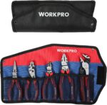 WORKPRO Pliers Set, 5-Piece Premium Cr-V Pliers Kit with Storage Pouch | 6 Inch ... - Image 9