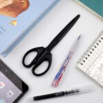 Black All-Purpose Office Scissors – Sharp Stainless Steel Blade Shears with Stra... - Image 8