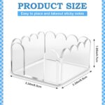 1 PC Scalloped Acrylic Sticky Note Holder 3"x3" Crystal Clear Sticky Note Holder... - Image 3