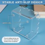 1 PC Scalloped Acrylic Sticky Note Holder 3"x3" Crystal Clear Sticky Note Holder... - Image 4