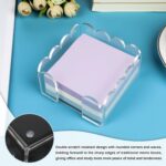 1 PC Scalloped Acrylic Sticky Note Holder 3"x3" Crystal Clear Sticky Note Holder... - Image 6