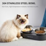 PETKIT 304 Stainless Steel Elevated Cat Bowls&Dog Bowls,Raised Cat Food and Wate... - Image 3