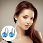 Sterling Silver Earrings for Women 2025 Cubic Zirconia Hypoallergenic Stud Earri... - Image 3