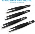 Pefei Tweezers Set - Professional Stainless Steel Tweezers for Eyebrows - Great ... - Image 5
