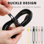 Data Cable Organizer, 2025 New Elastic Silicone Cable Straps Cord Organizer, Reu... - Image 4