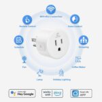 EIGHTREE Smart Plug WiFi Outlet Works with Alexa & Google Home, 15A, 4-Pack | Sm... - Image 3