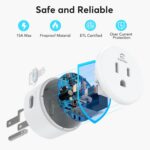 EIGHTREE Smart Plug WiFi Outlet Works with Alexa & Google Home, 15A, 4-Pack | Sm... - Image 9