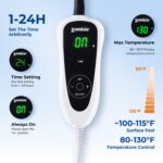 ZOMISIA Cat Heating Pad, Heated Cat Bed Indoor, 11 Temp & 25 Timer Settings | 11... - Image 3