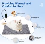 ZOMISIA Cat Heating Pad, Heated Cat Bed Indoor, 11 Temp & 25 Timer Settings | 11... - Image 7