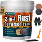2-in-1 Rust Converter & Metal Primer, Stops Rust,Rust Inhibitor Paint for Metal,... - Image 2