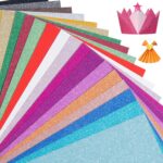 20 Colors 40 Sheets Glitter Cardstock,Cardstock Paper,Premium Sparkly Cricut Car... - Image 2