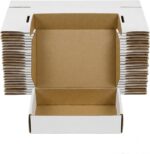20 Pack 12x9x4 Shipping Boxes, White Corrugated Cardboard Packaging Box for Smal... - Image 2