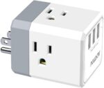 3-Outlet USB Wall Charger and Extender with 3-Way Splitter, ETL Listed - for Hom... - Image 2