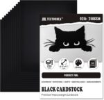30 Sheets Black Cardstock, 8.5 x 11 Card Stock, 92lb/250gsm Thick Cover Stock, H... - Image 2