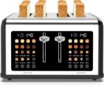 4 Slice Toaster Touch Screen, Stainless Steel Toasters Digital Timer, Dual Contr... - Image 2