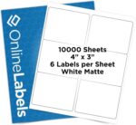 4 x 3 Rectangle Mailing Labels - Permanent, White Matte - Shipping, Wine, Produc... - Image 2