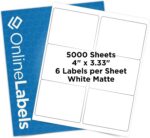 4 x 3.33 Rectangle Shipping Labels - Permanent, White Matte - Wine, Pallet Label... - Image 2