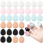 40 PCS Mini Makeup Puff Triangle Makeup Puff Finger Soft Setting Sponge Mineral ... - Image 2