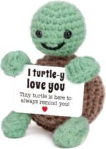 4THFARMES Mini Funny Turtle Crochet for Her Him, Wife Husband Girlfriend Boyfrie... - Image 2